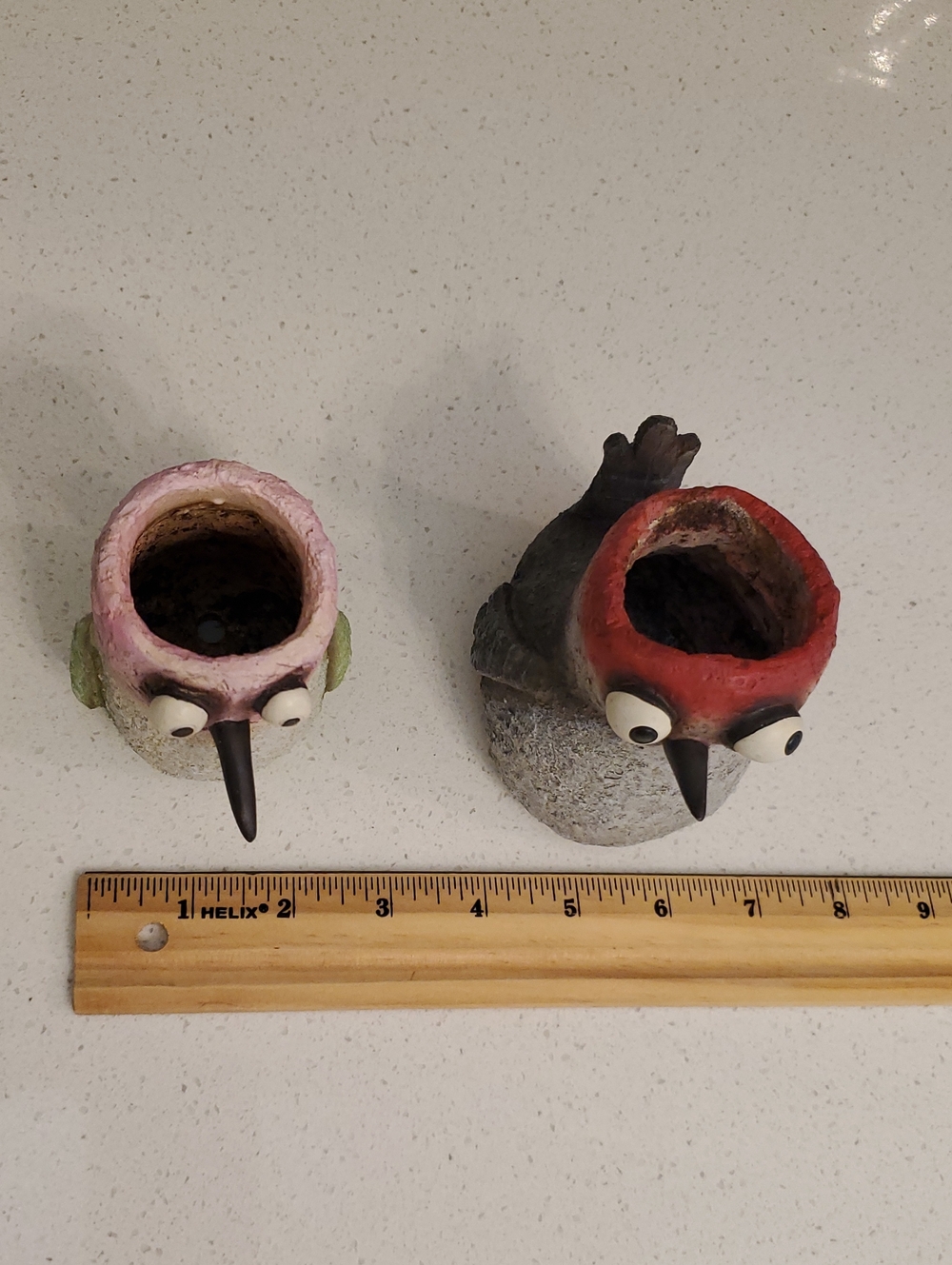 Blob House Mini Bird Planters Set of 4 - Picture 2 of 12